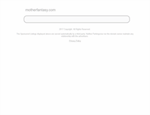 Tablet Screenshot of motherfantasy.com